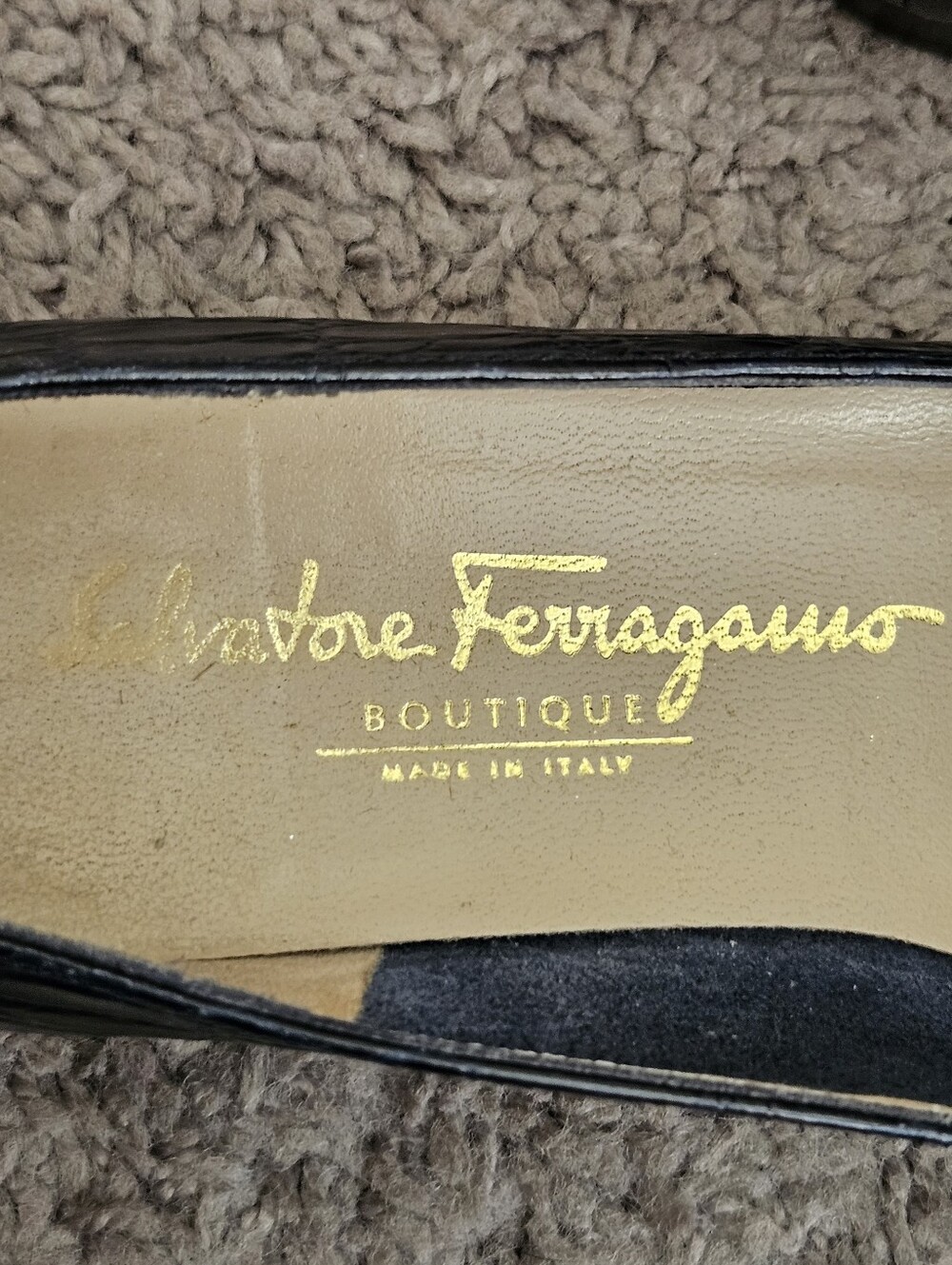 Lot Of Three Pair Of Vintage Salvatore Ferragamo Leather Sz 8 4A Loafers Classic - Picture 9 of 13